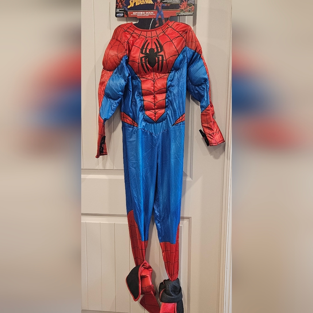 Kids Spider-Man Muscle Costume - Red and Blue